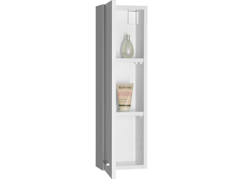Aqualine ZOJA horní skříňka k zrcadlu Korin, 20x70x14cm, bílá 45462