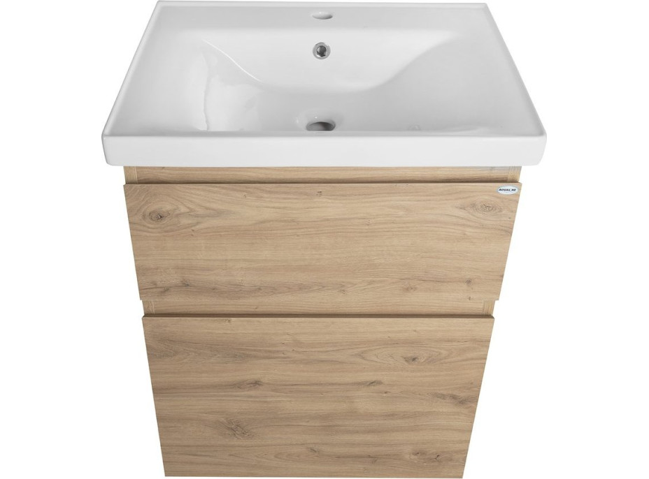 Aqualine ALTAIR umyvadlová skříňka 57x72, 5x45cm, dub emporio AI360