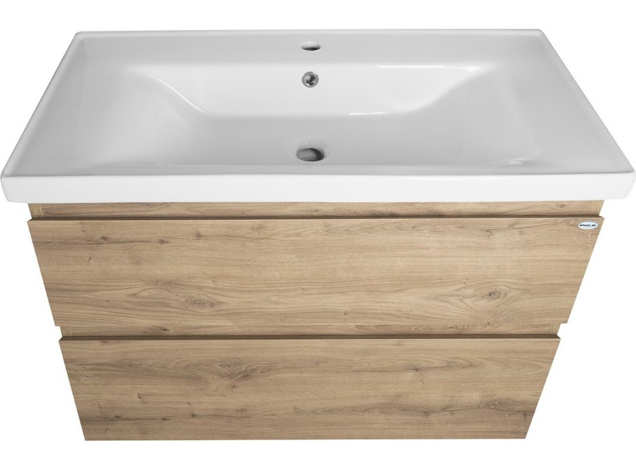 Aqualine ALTAIR umyvadlová skříňka 86, 5x60x45cm, dub emporio AI390