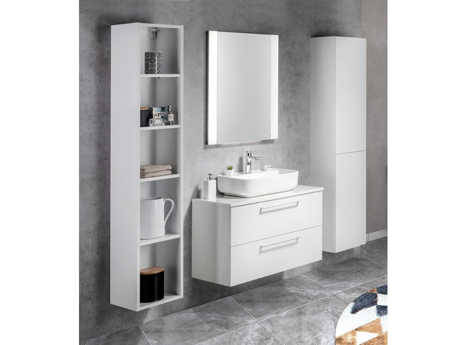 Sapho ESPACE otevřená policová skříňka 30x172x32cm, bílá ESC160-3030