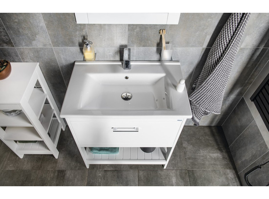 Aqualine ETIDE umyvadlová skříňka 71, 5x85x44 cm, bílá mat ET725