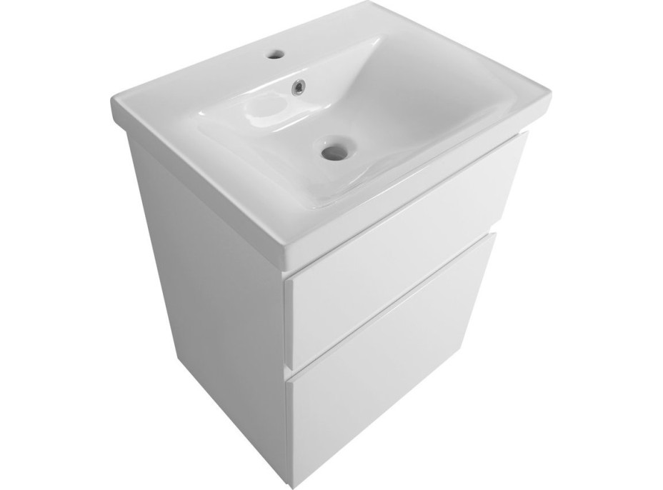 Aqualine ALTAIR umyvadlová skříňka 57x72, 5x45cm, bílá AI260