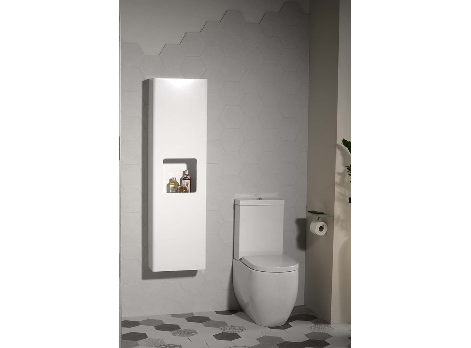 Sapho ELLA skříňka vysoká 40x140x20cm, 1x dvířka, levá/pravá, bílá EL400-3030