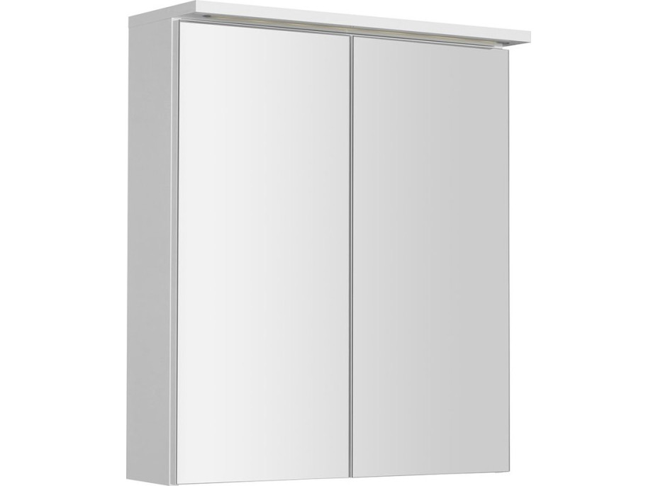 Aqualine KAWA STRIP galerka s LED osvětlením 60x70x22cm, bílá WGL60S