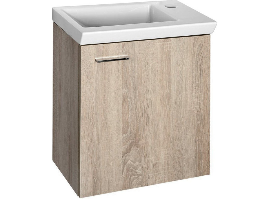Aqualine ZOJA/KERAMIA FRESH umyvadlová skříňka 44x50x25, 3cm, dub platin 51046DP