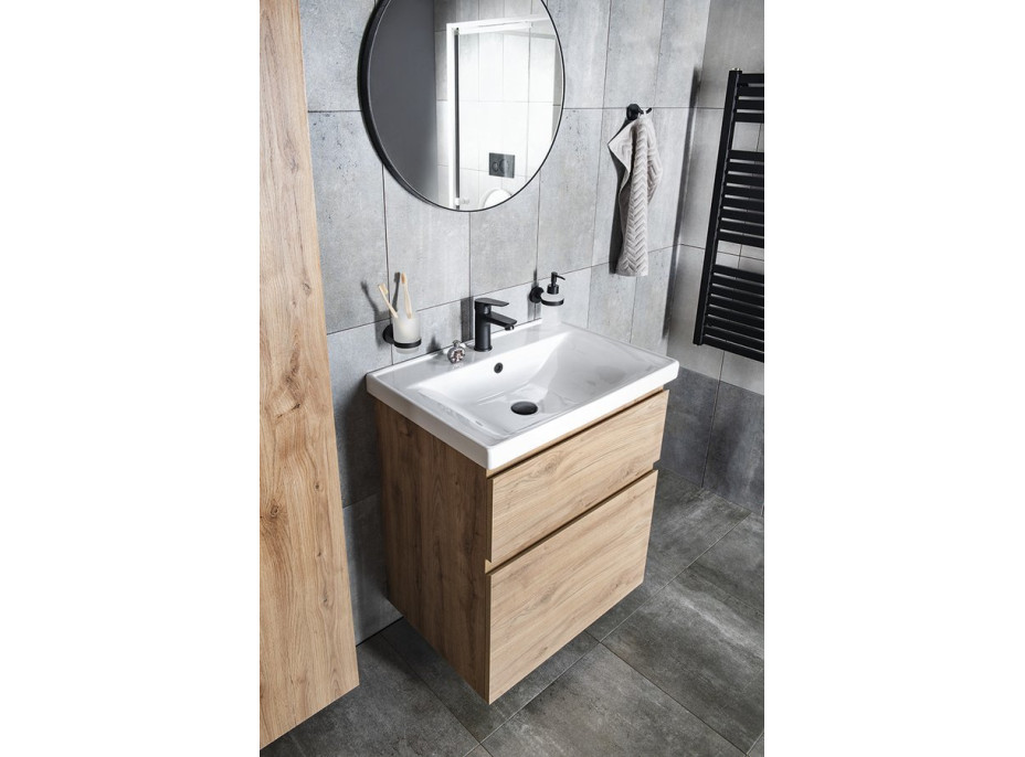 Aqualine ALTAIR umyvadlová skříňka 67x60x45cm, dub emporio AI370
