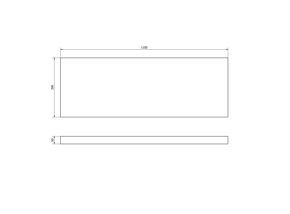 Sapho AVICE deska 110x39cm, dub Rover AV1114