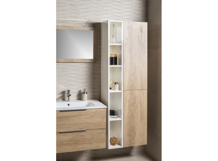 Sapho ESPACE skříňka 35x172x32cm, 2x dvířka, levá/pravá, dub alabama ESC230-2222
