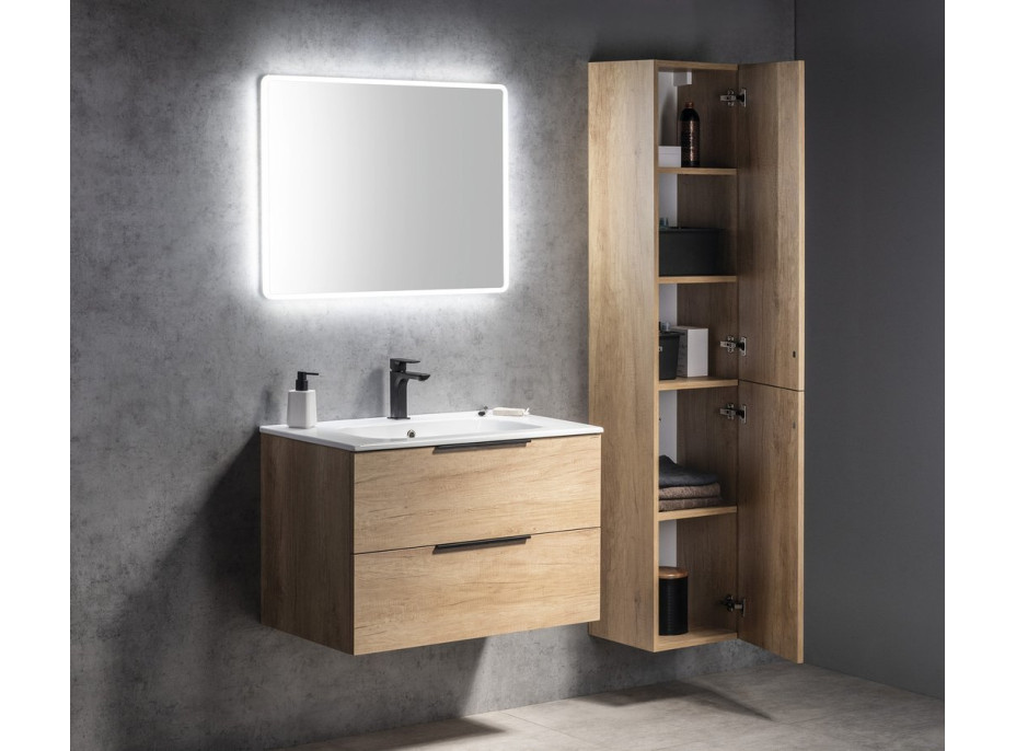 Sapho ESPACE skříňka 35x172x32cm, 2x dvířka, levá/pravá, dub alabama strip ESC230-2322