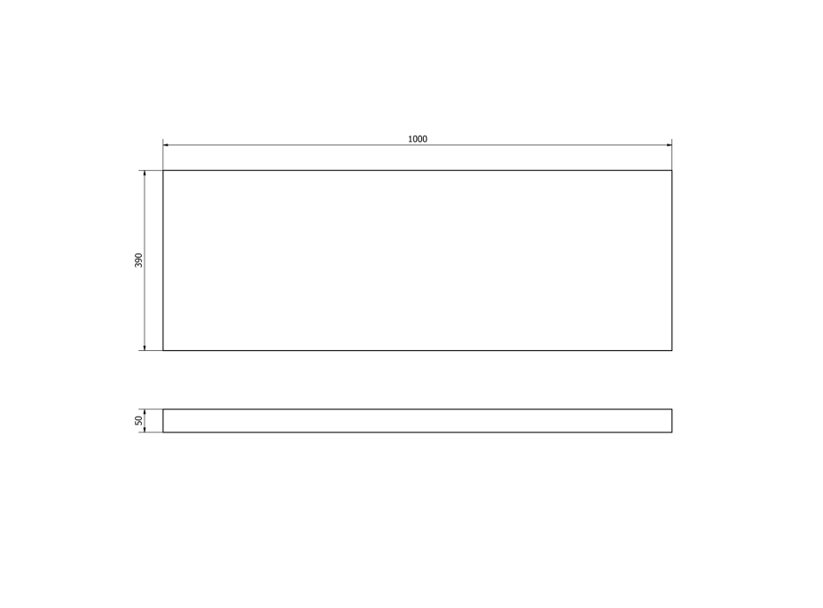 Sapho AVICE deska 100x39cm, aquamarine AV1106