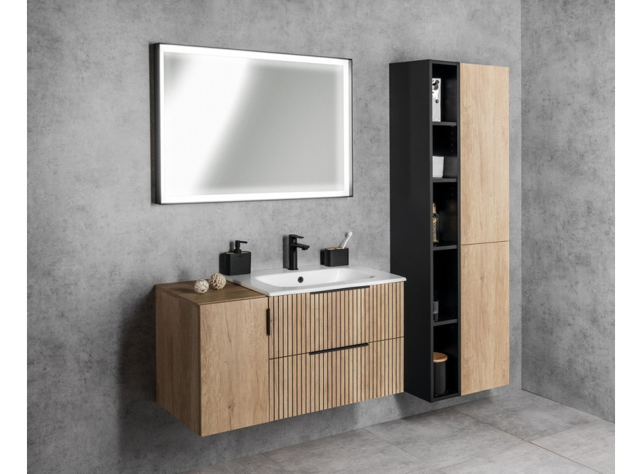 Sapho ESPACE skříňka 35x172x32cm, 2x dvířka, levá/pravá, dub alabama ESC230-2222