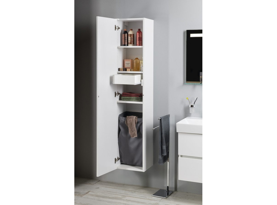 Sapho ESPACE skříňka 35x172x32cm, 1x dvířka, levá/pravá, bílá lesk ESC330-3030