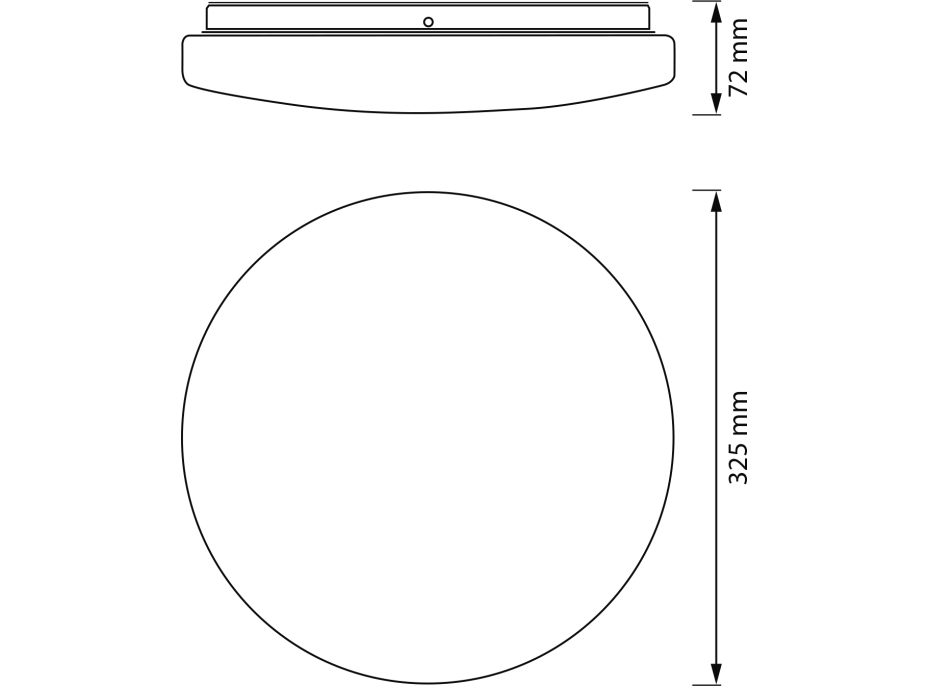 LEDVANCE Koupelnové stropní svítidlo, průměr 325mm, 1800lm, 24W, 4000K, IP44 AC464830055