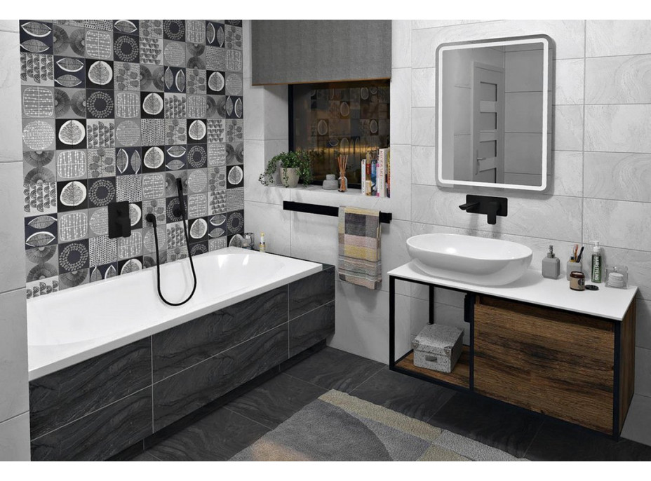 Sapho SKARA deska Rockstone 1005x12x470 mm, bílá mat CG024-0101