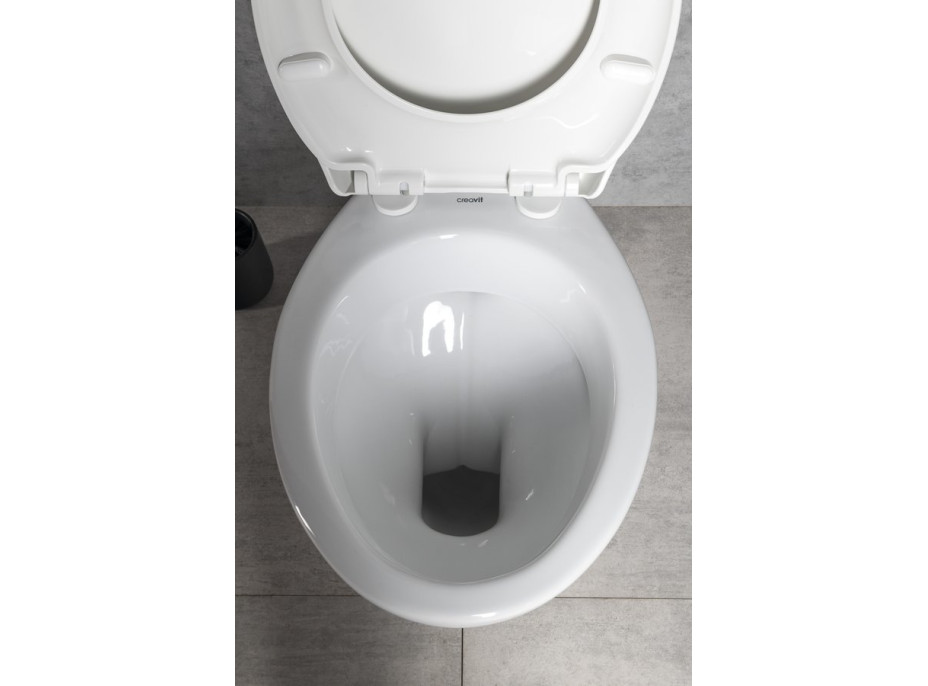 CREAVIT WC kombi, dvojtlačítko 4, 5/6l, spodní odpad, bílá TP3406