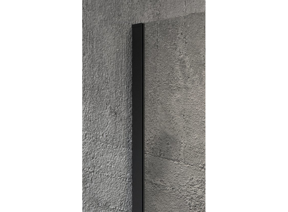 Gelco VARIO BLACK jednodílná sprchová zástěna k instalaci ke stěně, sklo nordic, 1200 mm GX1512-06