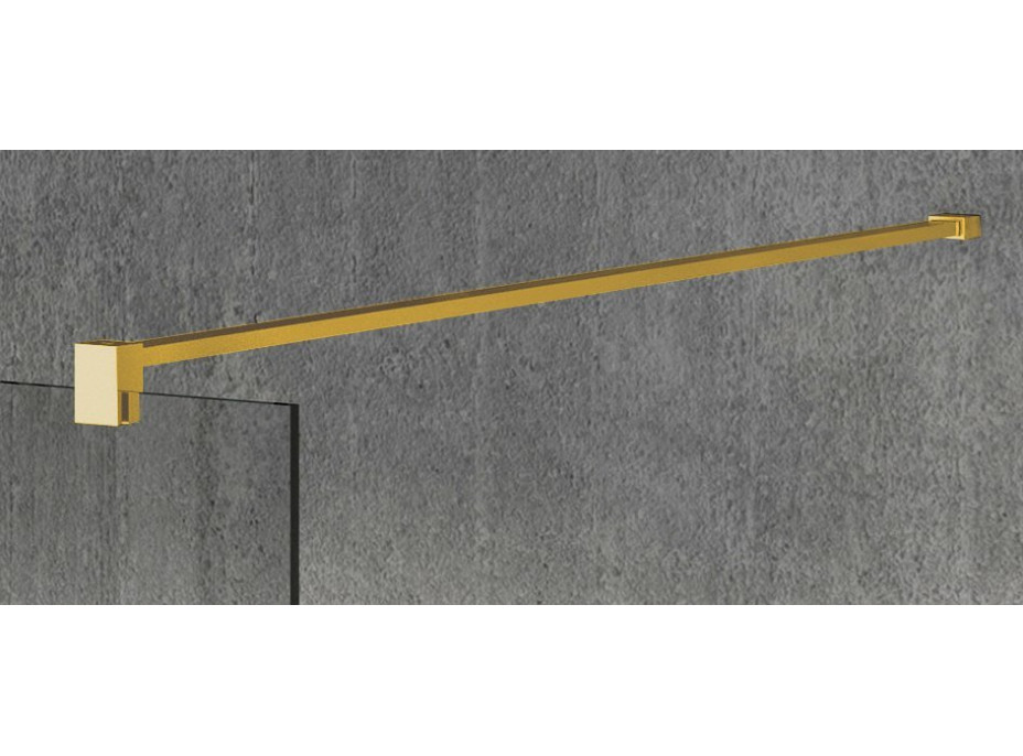 Gelco VARIO GOLD MATT jednodílná sprchová zástěna k instalaci ke stěně, kouřové sklo, 1200 mm GX1312-01
