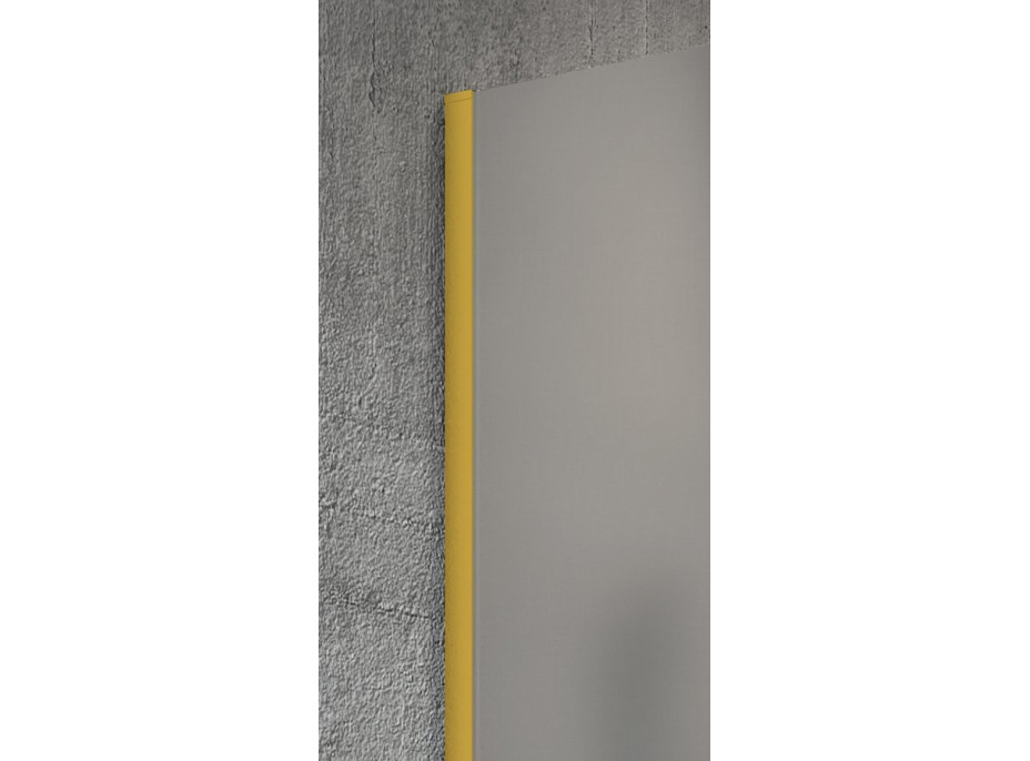 Gelco VARIO GOLD MATT jednodílná sprchová zástěna k instalaci ke stěně, čiré sklo, 900 mm GX1290-01