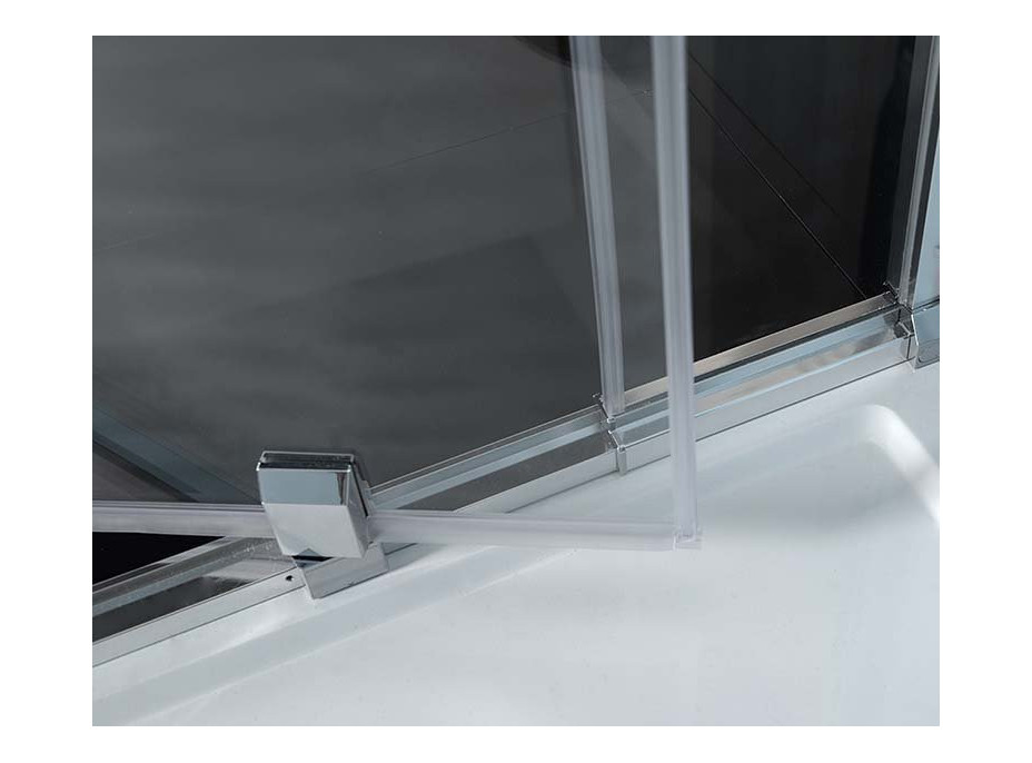 Polysan EASY LINE třístěnný sprchový kout 900-1000x800mm, pivot dveře, L/P varianta, čiré sklo EL1715EL3215EL3215
