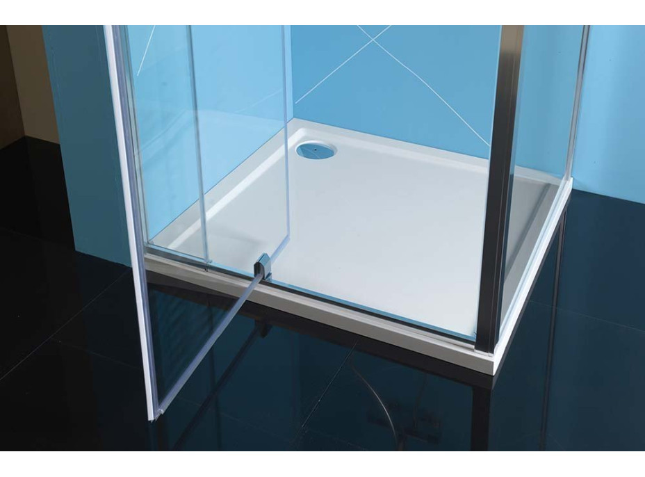 Polysan EASY LINE třístěnný sprchový kout 800-900x800mm, pivot dveře, L/P varianta, čiré sklo EL1615EL3215EL3215