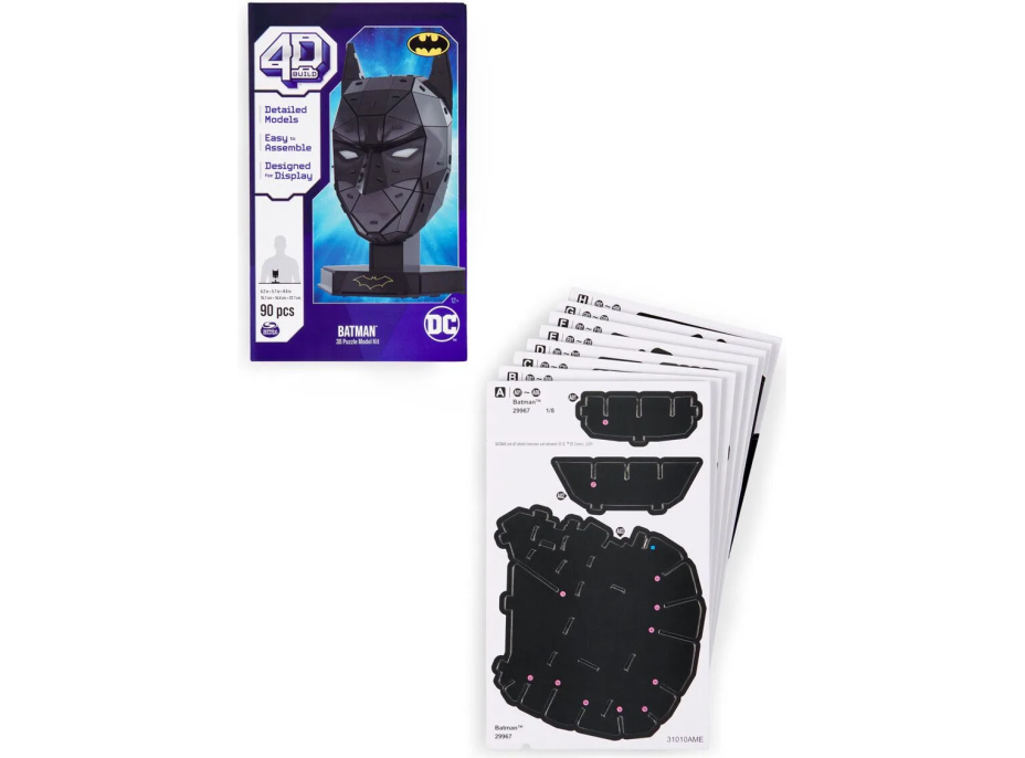 4D BUILD 3D Puzzle Batman 90 dílků