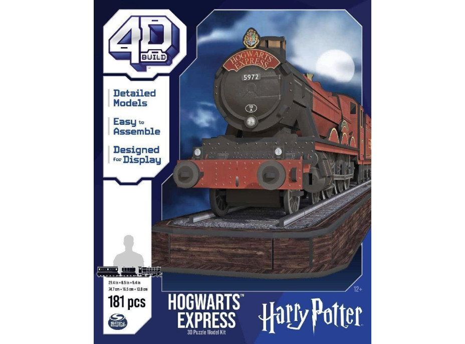 4D BUILD 3D Puzzle Harry Potter: Bradavický Expres 181 dílků