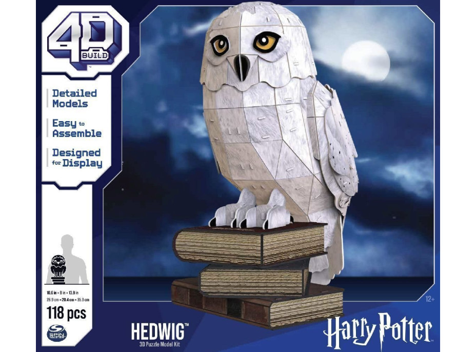 4D BUILD 3D Puzzle Harry Potter: Hedvika 118 dílků