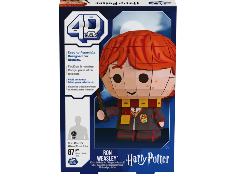 4D BUILD 3D Puzzle Harry Potter: Ron 87 dílků