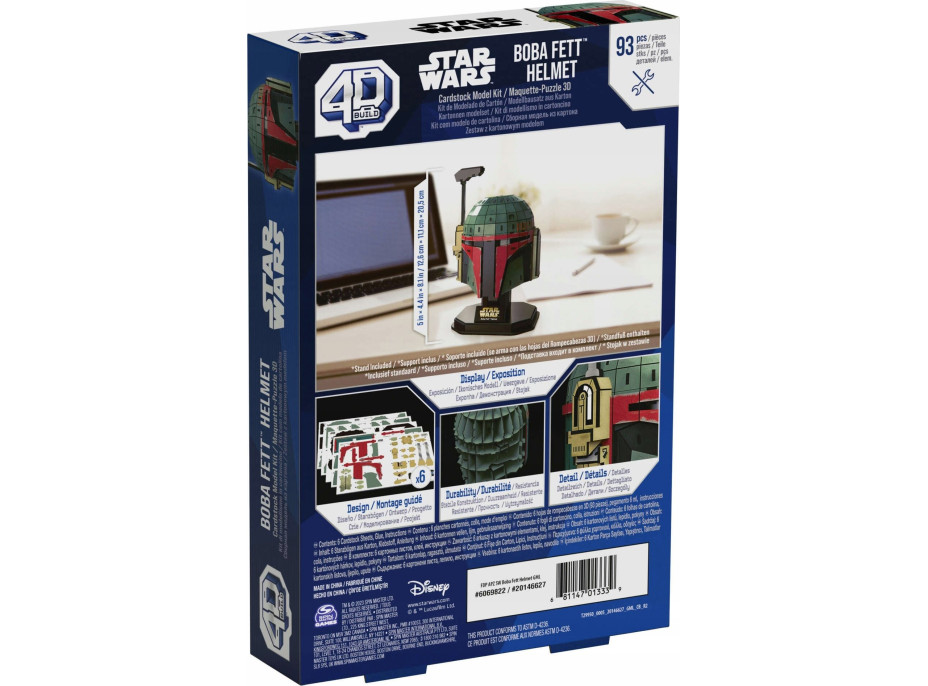 4D BUILD 3D Puzzle Star Wars: Boba Fett 93 dílků