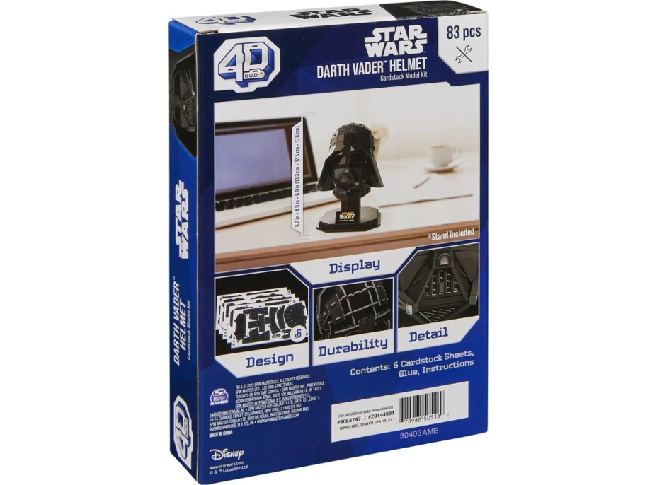 4D BUILD 3D Puzzle Star Wars: Darth Vader 83 dílků