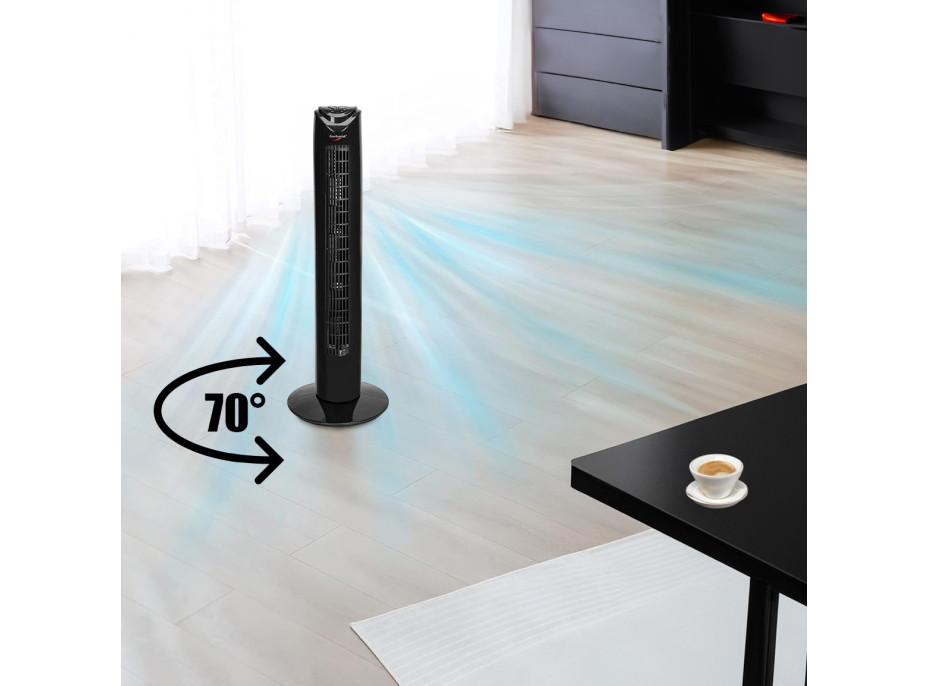 Sloupový ventilátor CALID - černý