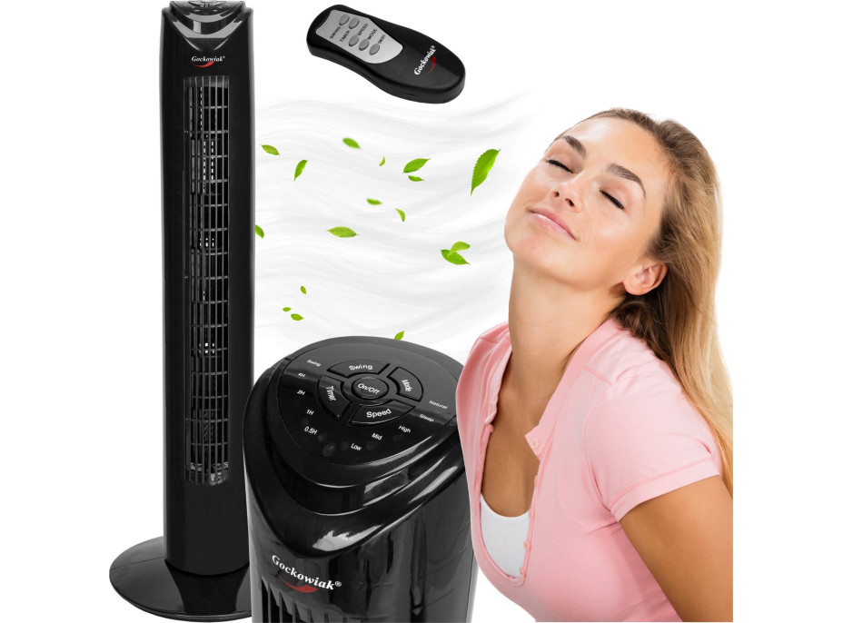 Sloupový ventilátor CALID - černý
