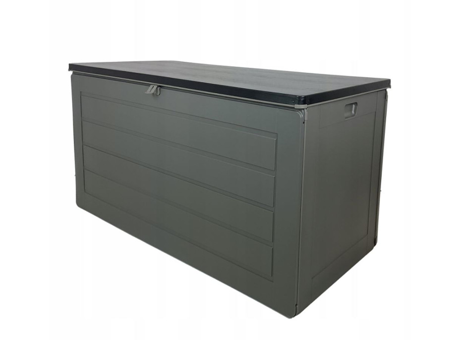 Zahradní úložný box 680 l - šedý