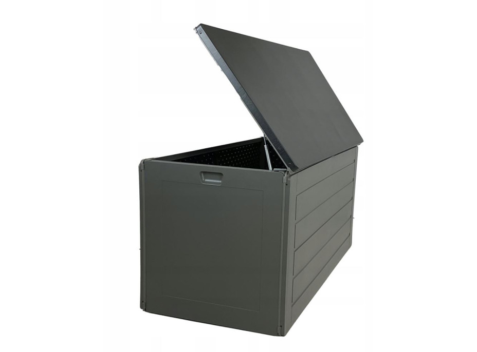 Zahradní úložný box 680 l - šedý