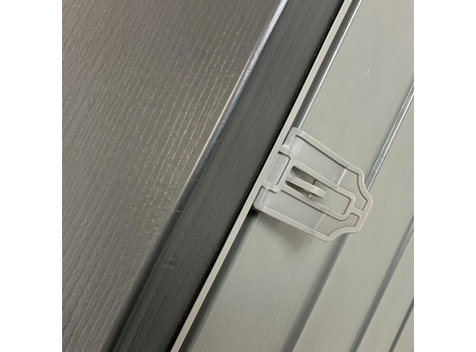 Zahradní úložný box 680 l - šedý