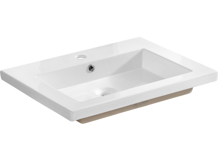 Keramické umyvadlo SPIRIT WHITE DP 60 cm - bílé