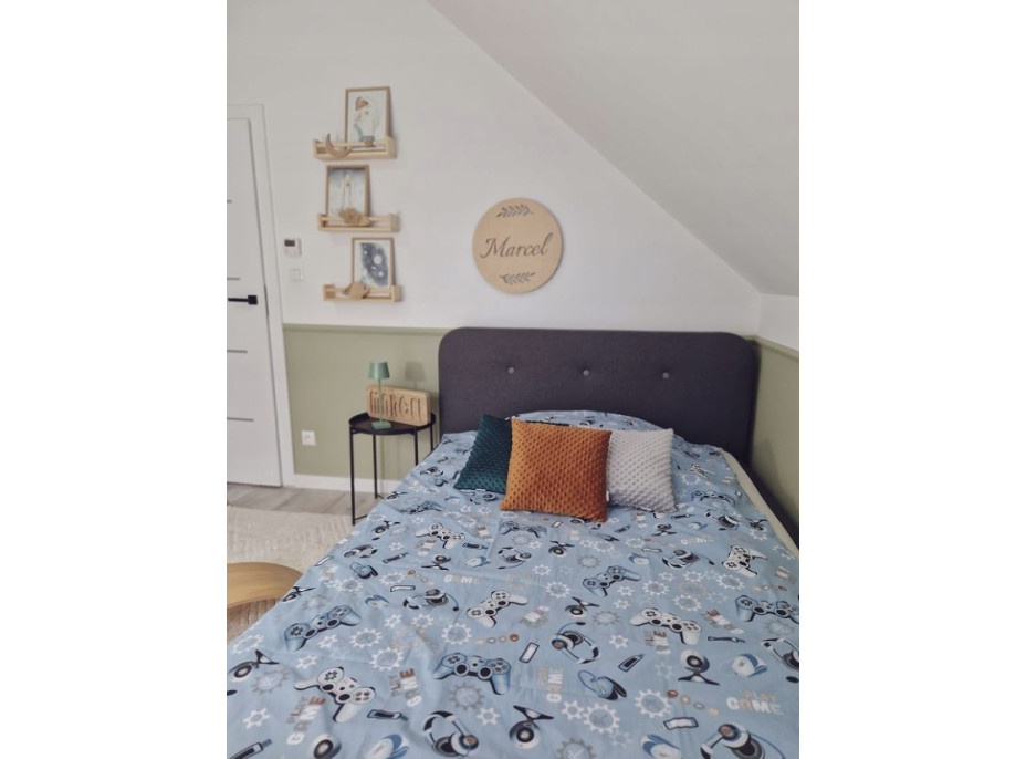 Dětské bavlněné povlečení 140x200 cm BABYMAM PREMIUM - Gamer