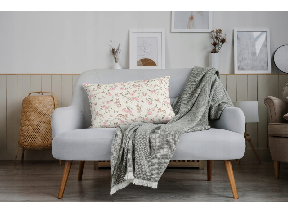 Dětské bavlněné povlečení do postýlky 120x90 cm BABYMAM PREMIUM - Tajemná zahrada