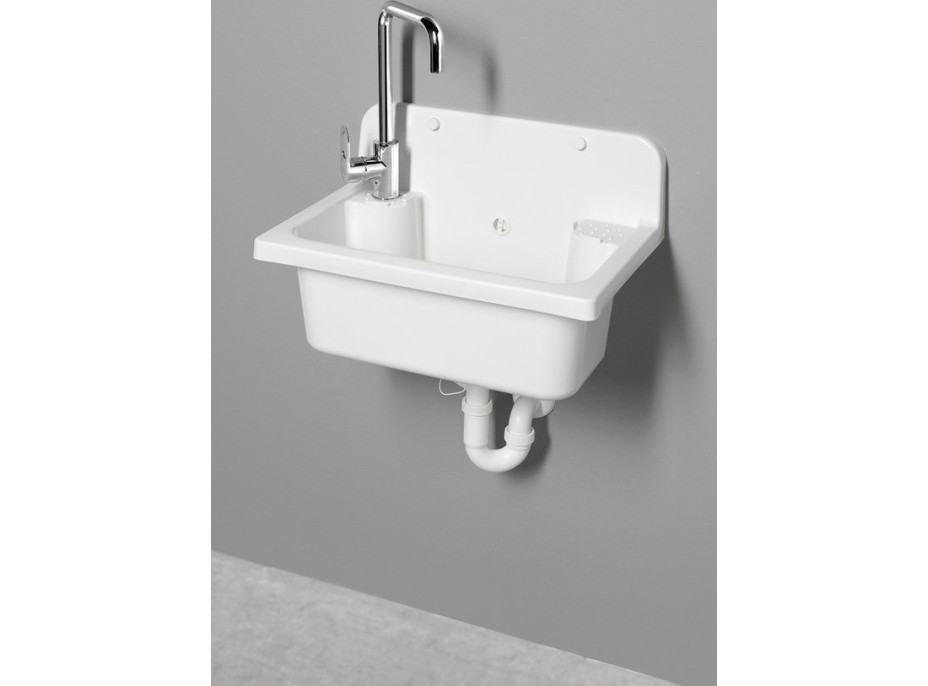 Aqualine Závěsná výlevka 55x37cm, plast, bílá PI5052