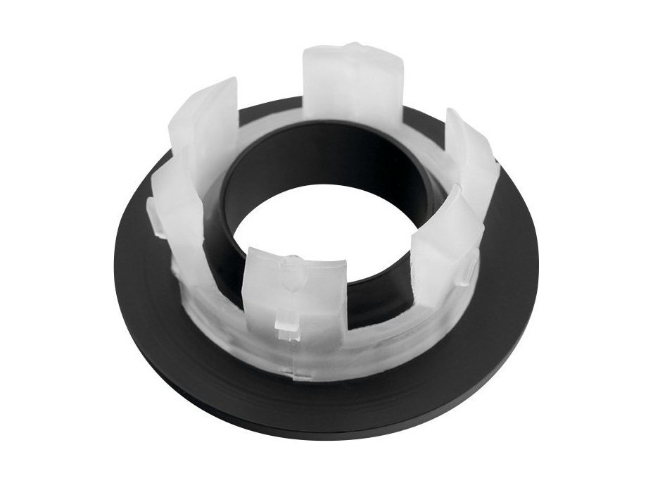Sapho Kovová krytka přepadu umyvadla, 30 mm, černá mat AR911