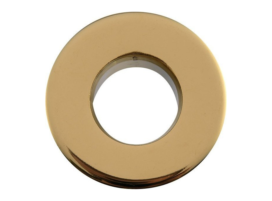 Sapho Kovová krytka přepadu umyvadla, 30 mm, zlato AR912