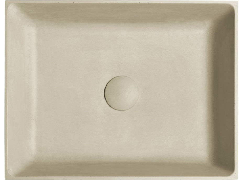 Sapho FORMIGO betonové umyvadlo na desku, 47, 5x36, 5cm, žlutá FG122