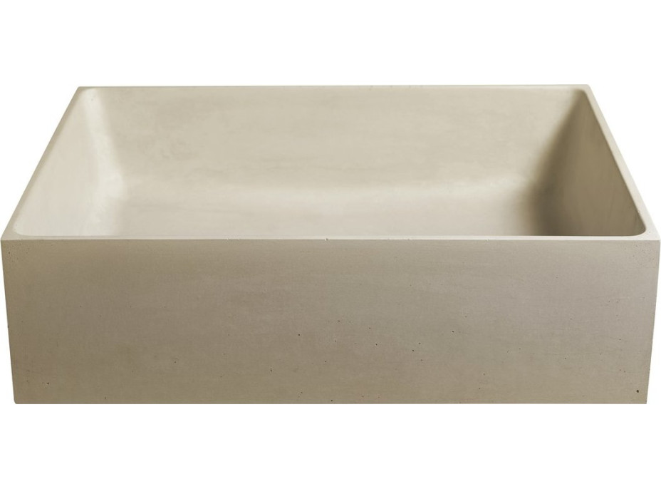 Sapho FORMIGO betonové umyvadlo na desku, 47, 5x36, 5cm, žlutá FG122