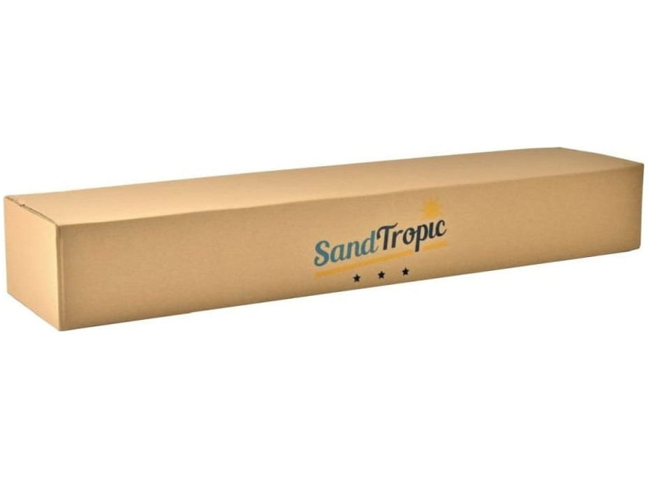 SAND TROPIC Dřevěné pískoviště s lavičkami a příslušenstvím 100x100cm (impregnované)