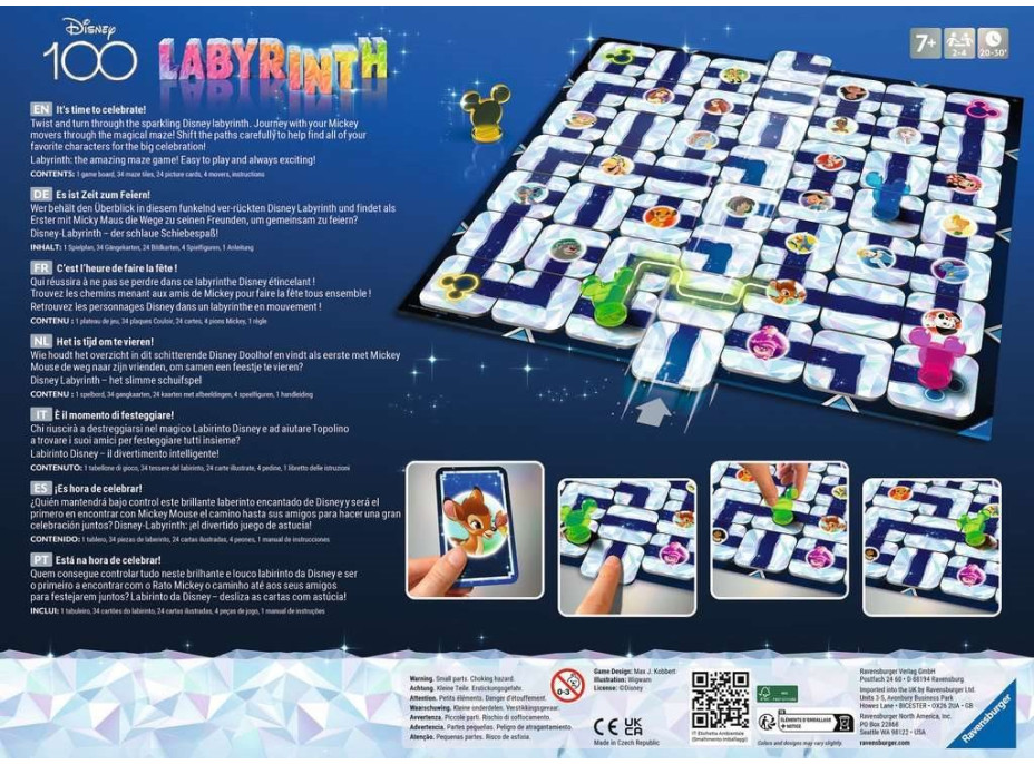RAVENSBURGER Hra Labyrinth Disney 100. výročí