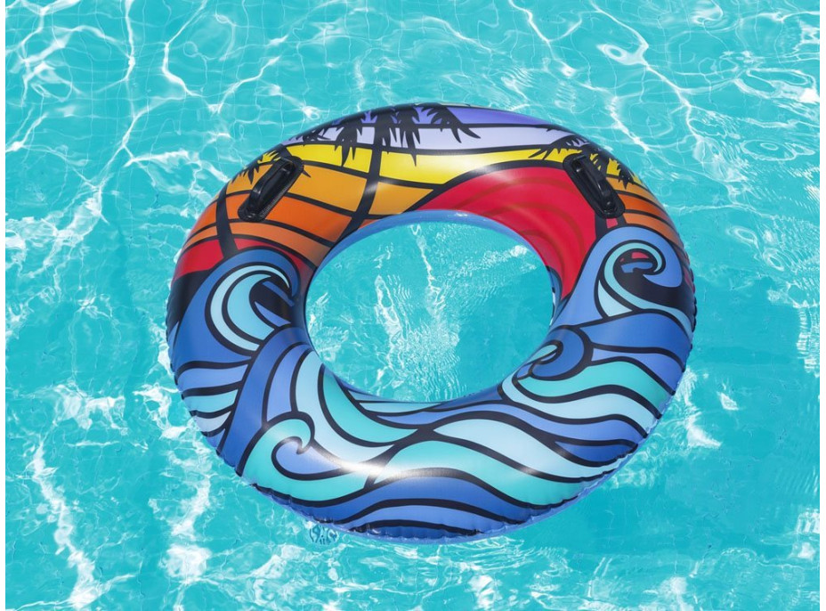 BESTWAY Nafukovací kruh s madly 91 cm Tropic
