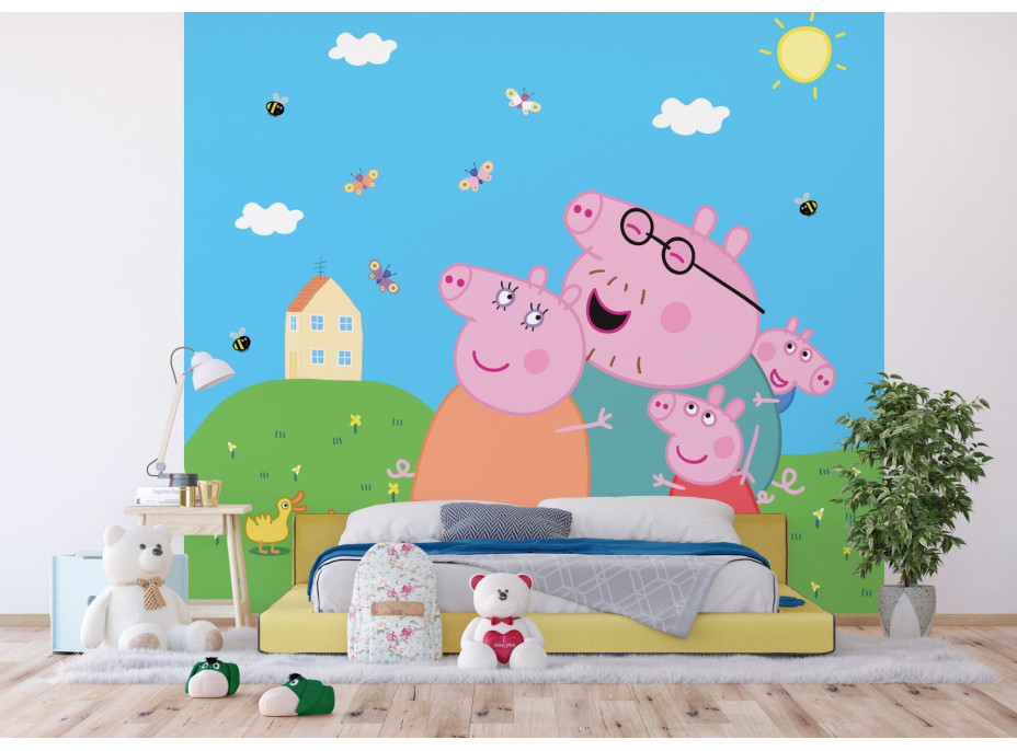 Dětská fototapeta - Prasátko Peppa - 300x270 cm
