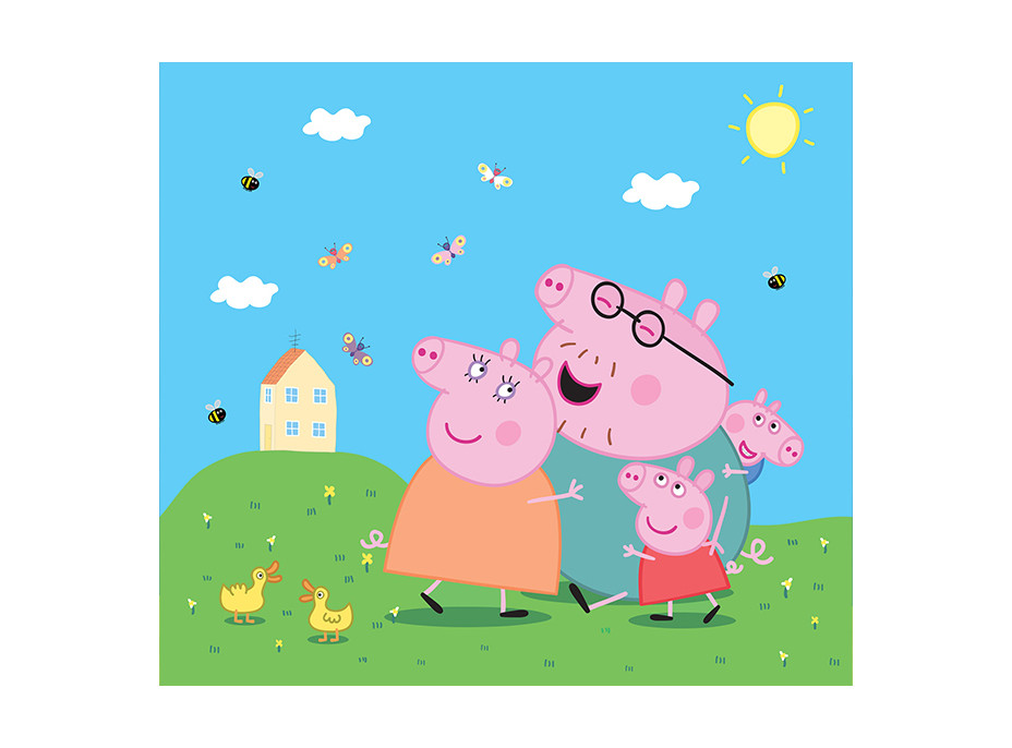 Dětská fototapeta - Prasátko Peppa - 300x270 cm