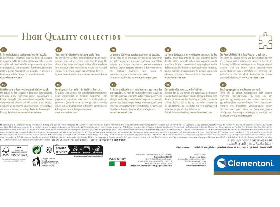 CLEMENTONI Panoramatické puzzle Harry Potter 1000 dílků