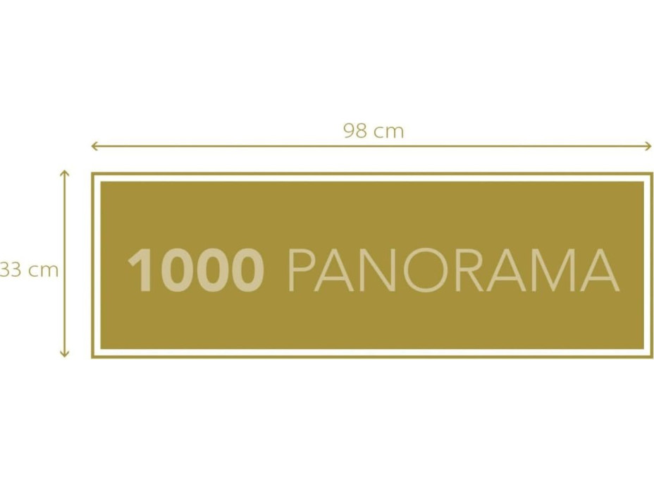 CLEMENTONI Panoramatické puzzle Polární noc nad Lofoty 1000 dílků